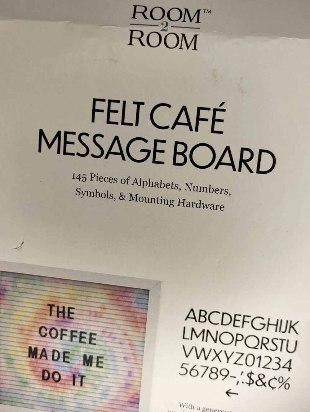 Felt Café Message Board - Pastel Rainbow